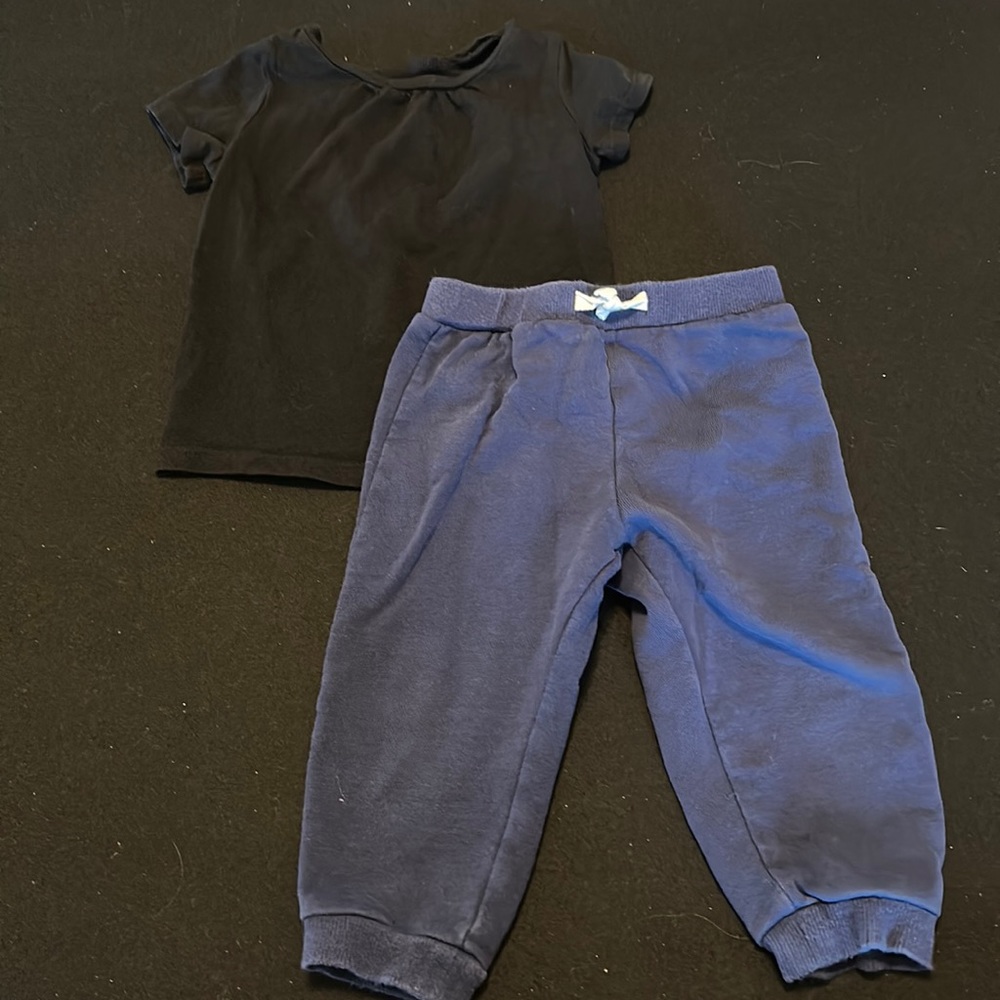 Harper Canyon shirt & Little Me sweatpants bundle